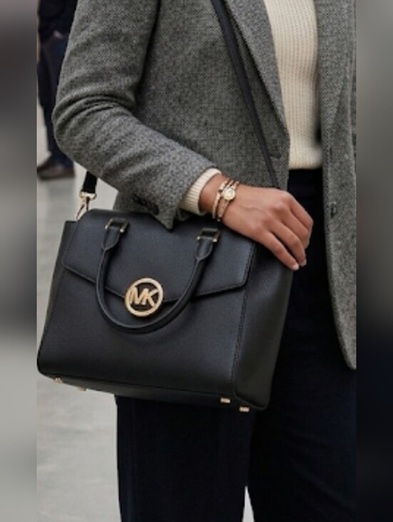 Michael Kors Handbags - Michael Kors Black Shoulder Bag with Authentic Model Code 38T7CHU53L